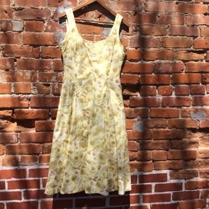 Talbot’s yellow floral sun dress